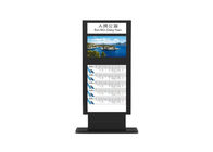 Дисплей экрана касания lcd автовокзала на открытом воздухе ультра тонкий рекламируя signage стойки пола 32 дюймов цифровой