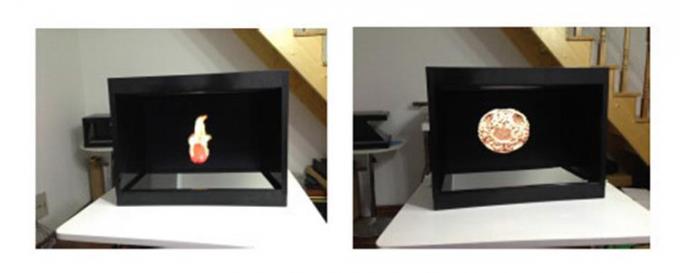 4 система показа /holographic дисплея сторон голографических 3Д для дисплея ювелирных изделий/дозора