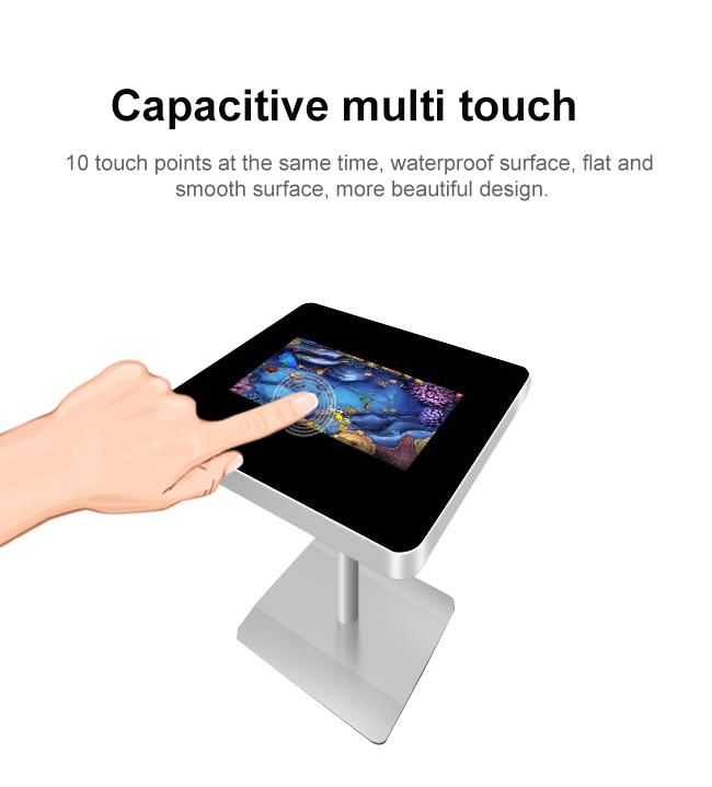 Водоустойчивый взаимодействующий экран Lcd касается таблице игры журнального стола умной с касанием для торгового центра или ресторана