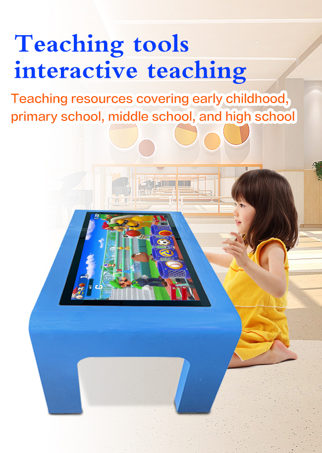 Взаимодействующая таблица Multitouch игры детей со столом сенсорного экрана LCD образования детей экрана касания
