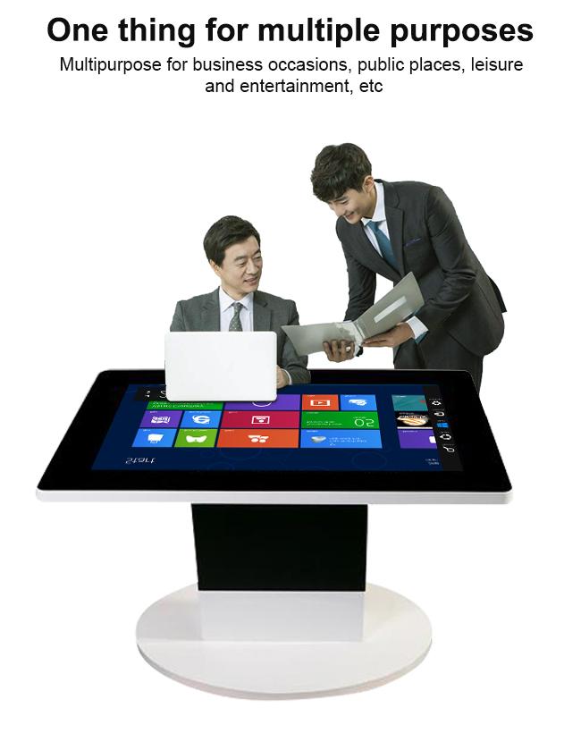 Рекламы игры конференции журнального стола экрана касания Windows 55 дюймов таблица экрана монитора касания умной взаимодействующая