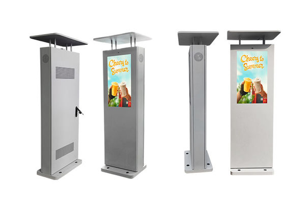 Водоустойчивое 32&quot; киоска Signage LCD цифров батареи знаки использующего энергию на открытом воздухе на открытом воздухе электронные для дела