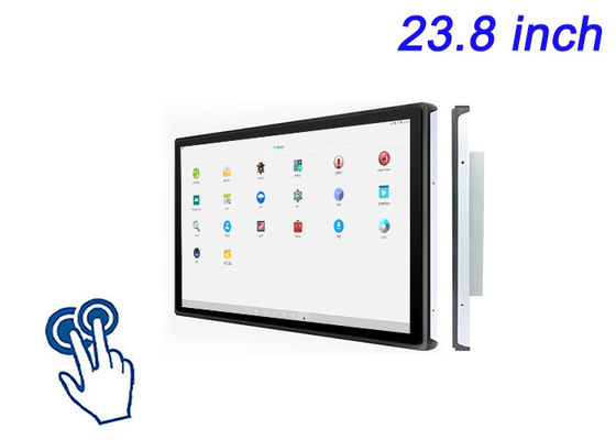23.8-дюймовый Android встроенный сенсорный экран для приложений гостеприимства, CNC-машин, логистических панелей управления и цифровых вывесок