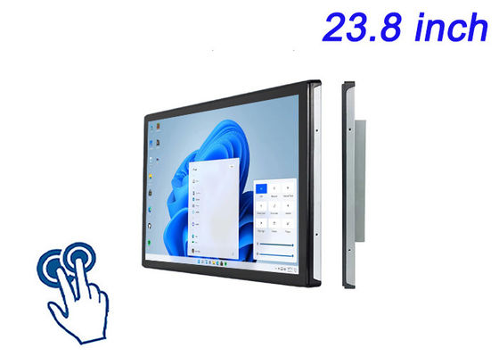23.8-дюймовый сенсорный экран Windows для цифровых вывесок, интерактивных досок, заказа столовых столов в ресторанах и мониторинга безопасности