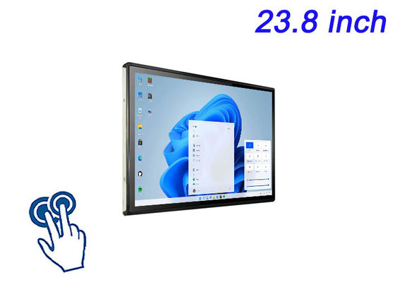 23.8-дюймовый сенсорный экран Windows для цифровых вывесок, интерактивных досок, заказа столовых столов в ресторанах и мониторинга безопасности