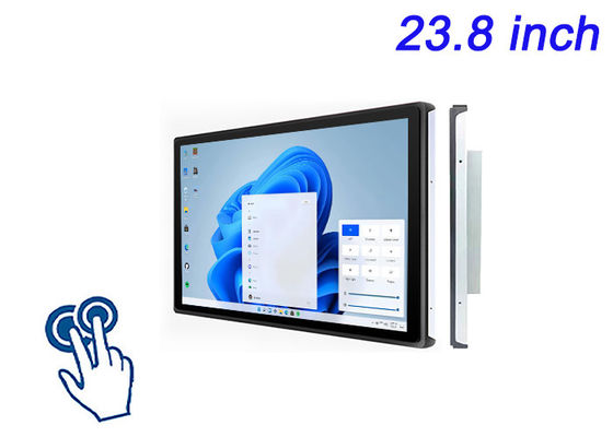 23.8-дюймовый сенсорный экран Windows для цифровых вывесок, интерактивных досок, заказа столовых столов в ресторанах и мониторинга безопасности