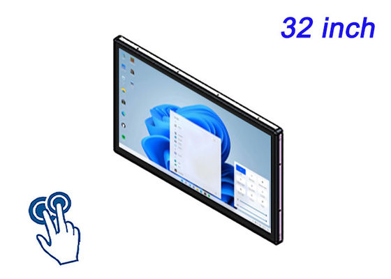 32-дюймовый Windows Touch встроенный монитор для контрольных комнат, логистических дисплеев, систем наблюдения и интерфейсов общественного транспорта