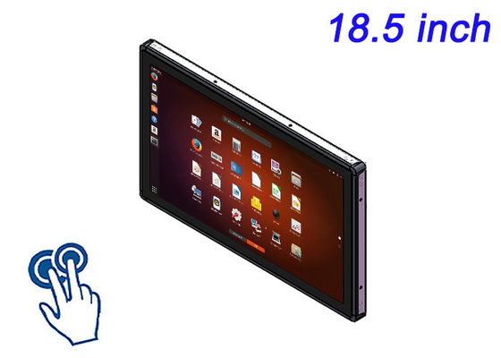 18.5-дюймовый Linux Touch Embedded Monitor для интеллектуальных систем автомойки, общественных вывесок, интерактивных музейных панелей и промышленных элементов управления