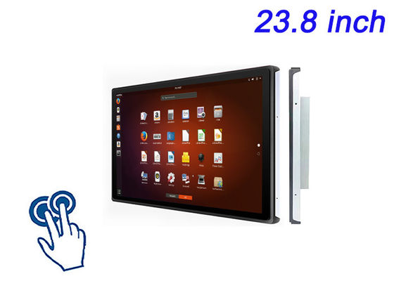 23.8-дюймовый Linux Touch Embedded Display для розничной рекламы, систем управления трафиком, научных исследовательских панелей и командных центров