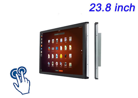 23.8-дюймовый Linux Touch Embedded Display для розничной рекламы, систем управления трафиком, научных исследовательских панелей и командных центров