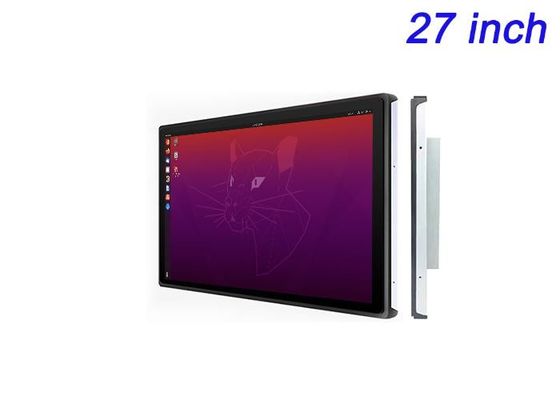27-дюймовый встроенный экран Linux для крупномасштабных розничных дисплеев, корпоративных интерфейсов, систем общественного транспорта и мониторинга безопасности