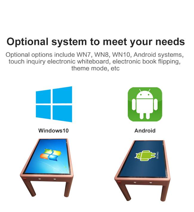 Таблица все касания мультимедиа умной таблицы экрана касания взаимодействующей емкостная в одном журнальном столе экрана касания